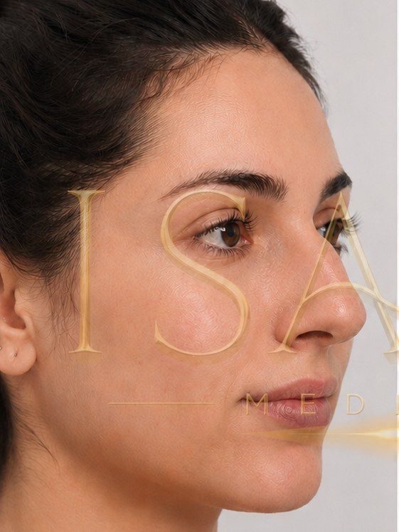 Illustration avant rhinoplastie