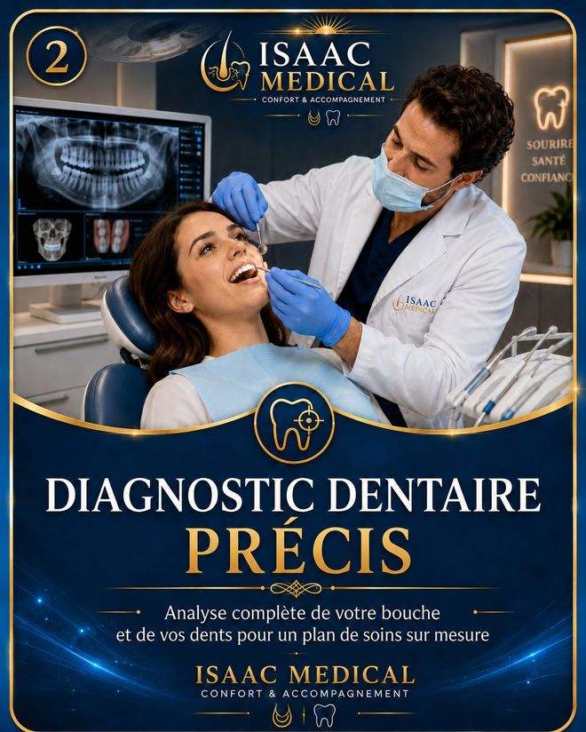 Étape 2 — Diagnostic dentaire précis : analyse complète de votre bouche et de vos dents