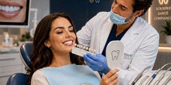 Hollywood Smile — essai du sourire en clinique partenaire Isaac Medical