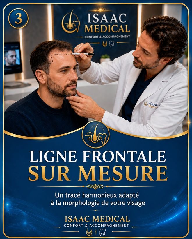 Étape 3 — Ligne frontale sur mesure : un tracé harmonieux adapté à votre visage