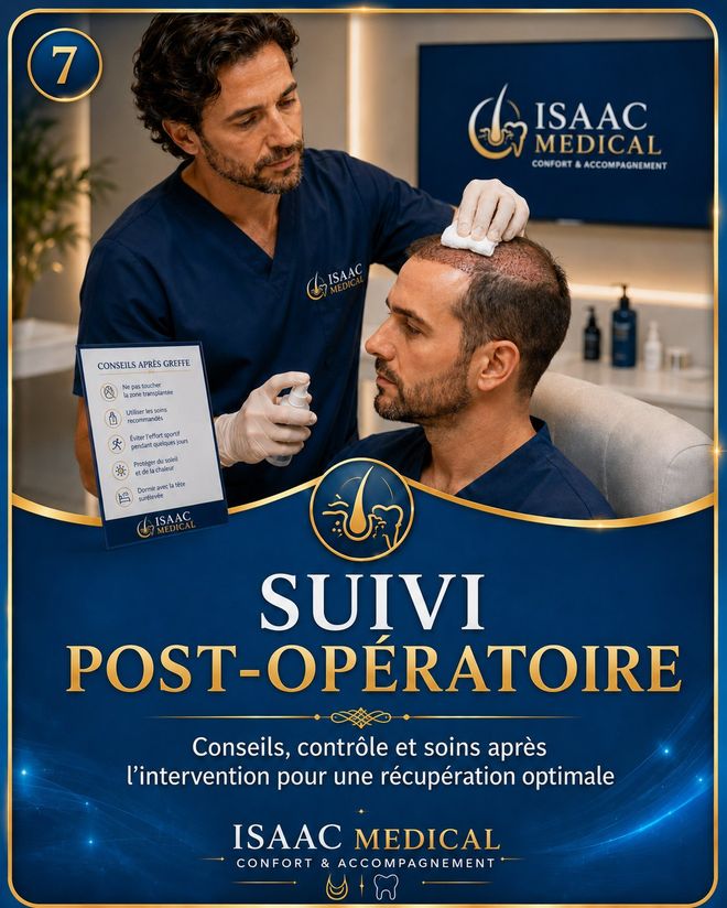 Étape 7 — Suivi post-opératoire : conseils et soins après l'intervention