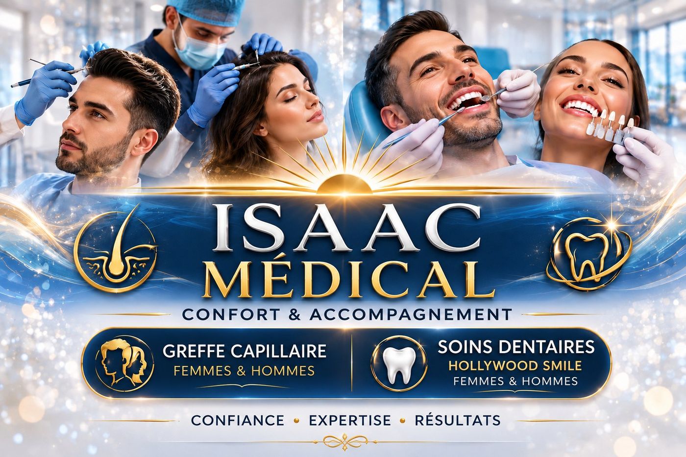 Isaac Medical — Greffe capillaire et soins dentaires à Istanbul